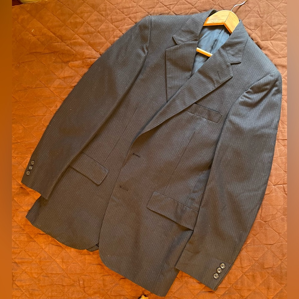 Austin Reed Custom Tailored Navy Pinstripe Men’s Suit